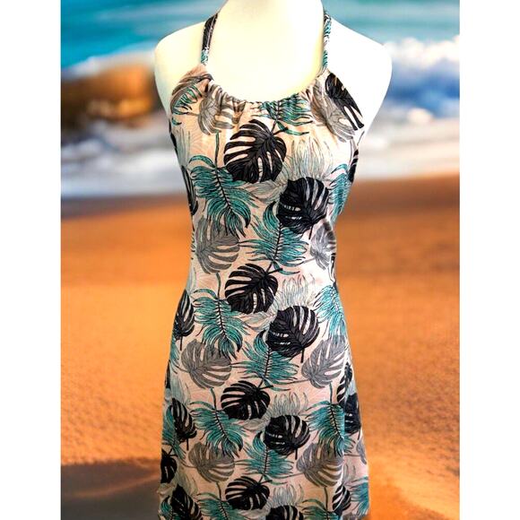 Athletic Tennis Dress M Mini Tropical Floral Beach Sport New Balance Collection - Picture 2 of 12